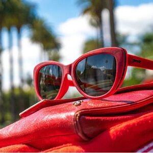 Goodr Haute Day in Hell Red Cat Eye Runway Sunglasses